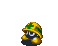 a mettaur striking it's pickaxe